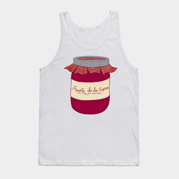 Fine Fancy Jam From France Tank Top by Paint Covered